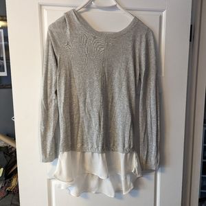 RW&CO bow detail sweater with fooler